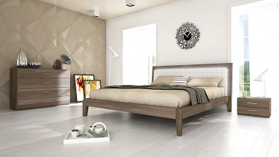 Komoda z masivu Bergamo, Materiál: Masiv Buk, Odstín: Olej Grau Blau #03