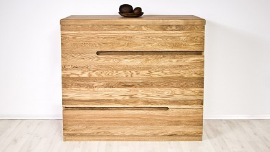 Dřevěná komoda z masivu PALERMO, Materiál: Masiv Dub, Odstín: Olej BIOFA Transparent #04