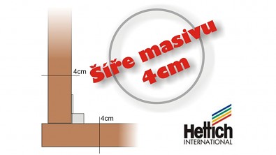 PosPostel z masivu DEIRA, použitá šíře masivu 4 cm #05