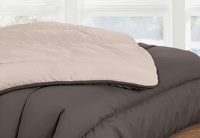Přikrývka dvoubarevná bez povlékání VELFONT DENVER NORDICOLOR 300g/m2 - Marron / Ceudra