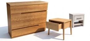 Komody, noční stolky a skříně